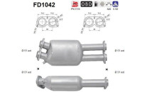 Filtre à particules / à suie, échappement FD1042 AS