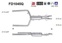 Filtre à particules / à suie, échappement FD1045Q AS