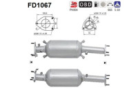 Filtre à particules / à suie, échappement FD1067 AS