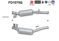 Filtre à particules / à suie, échappement FD1075Q AS