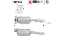 Filtre à particules / à suie, échappement FD1095 AS