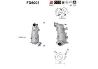 Filtre à particules / à suie, échappement FD5005 AS