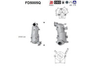 Filtre à particules / à suie, échappement FD5005Q AS