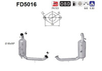 Filtre à particules / à suie, échappement FD5016 AS
