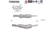 Filtre à particules / à suie, échappement FD5035Q AS