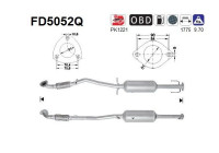 Filtre à particules / à suie, échappement FD5052Q AS