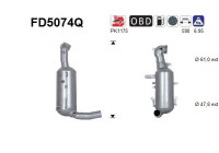 Filtre à particules / à suie, échappement FD5074Q AS