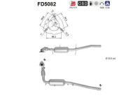 Filtre à particules / à suie, échappement FD5082 AS