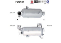 Filtre à particules / à suie, échappement FD5137 AS