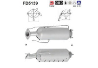 Filtre à particules / à suie, échappement FD5139 AS