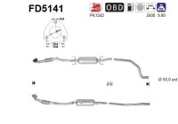 Filtre à particules / à suie, échappement FD5141 AS