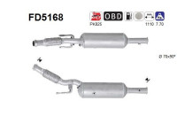 Filtre à particules / à suie, échappement FD5168 AS