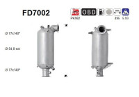 Filtre à particules / à suie, échappement FD7002 AS