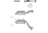 Filtre à particules / à suie, échappement FD7008 AS