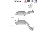 Filtre à particules / à suie, échappement FD7008Q AS