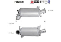 Filtre à particules / à suie, échappement FD7009 AS