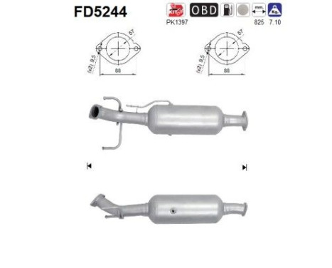 filtre à particules diesel FD5244 AS