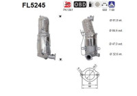 Filtre à particules diesel FL5245 AS