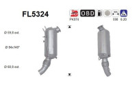 Filtre à particules diesel FL5324 AS