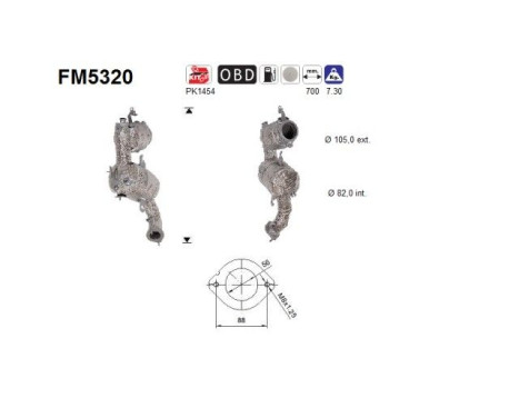 Filtre à particules diesel FM5320 AS