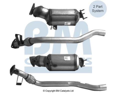 Filtre à particules diesel, système d'échappement BM11402H BM Catalysts