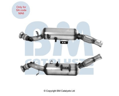 Filtre à particules diesel, système d'échappement BM11629H BM Catalysts