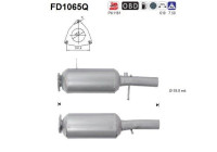 Filtre à particules diesel, système d'échappement FD1065Q AS