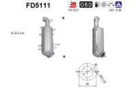 Filtre à particules diesel, système d'échappement FD5111 AS