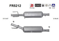 Filtre à particules diesel, système d'échappement FR5212 AS