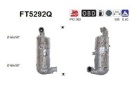 Filtre à particules diesel, système d'échappement FT5292Q AS