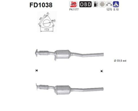 Filtre à particules FD1038 AS