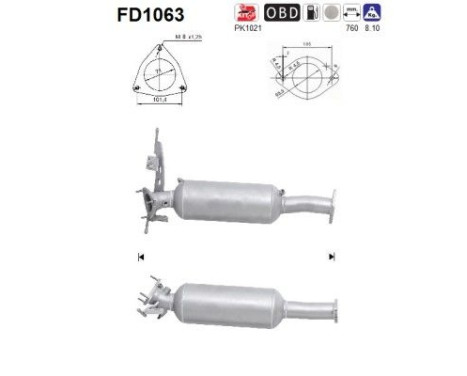 Filtre à particules FD1063 AS