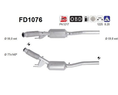 Filtre à particules FD1076 AS
