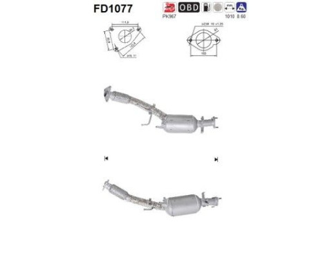 Filtre à particules FD1077 AS