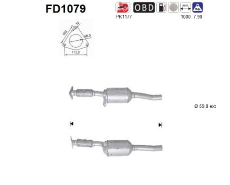 Filtre à particules FD1079 AS