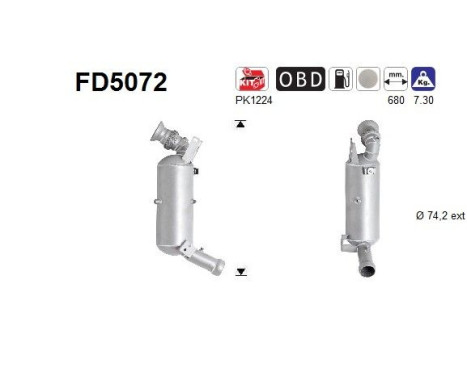 Filtre à particules FD5072 AS