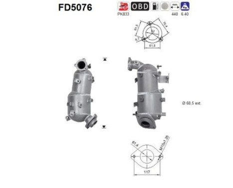Filtre à particules FD5076 AS