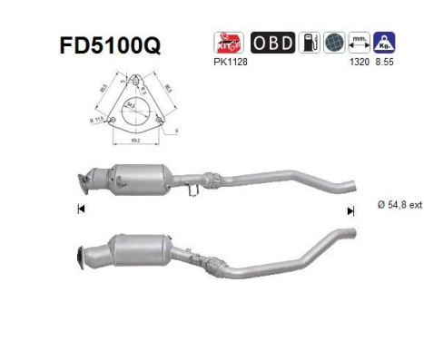 Filtre à particules FD5100Q AS
