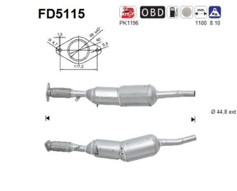 Filtre à particules FD5115 AS
