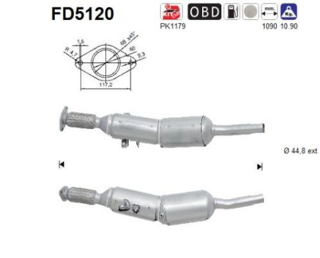 Filtre à particules FD5120 AS