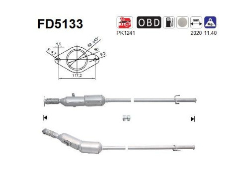 Filtre à particules FD5133 AS