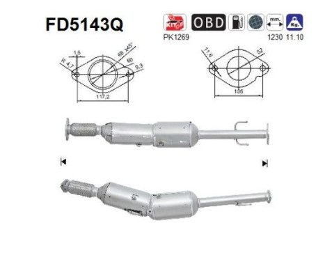 Filtre à particules FD5143Q AS