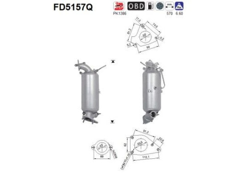 Filtre à particules FD5157Q AS
