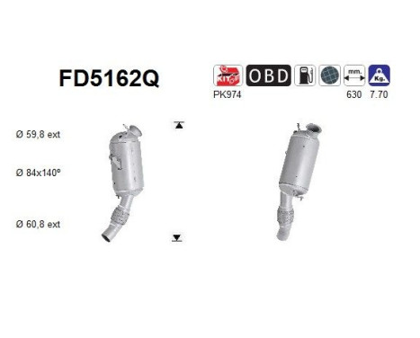 Filtre à particules FD5162Q AS