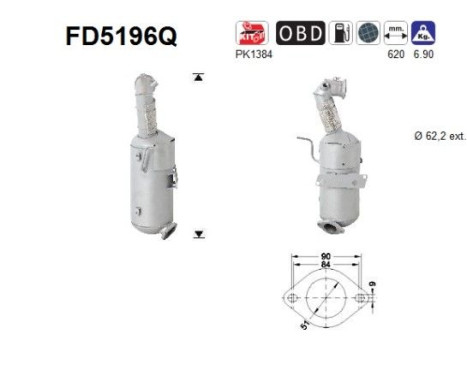 Filtre à particules FD5196Q AS