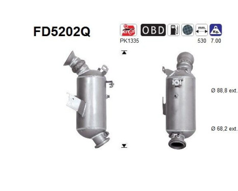 Filtre à particules FD5202Q AS