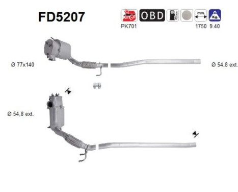 Filtre à particules FD5207 AS