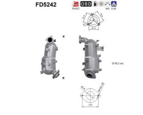 Filtre à particules FD5242 AS