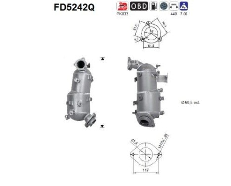 Filtre à particules FD5242Q AS