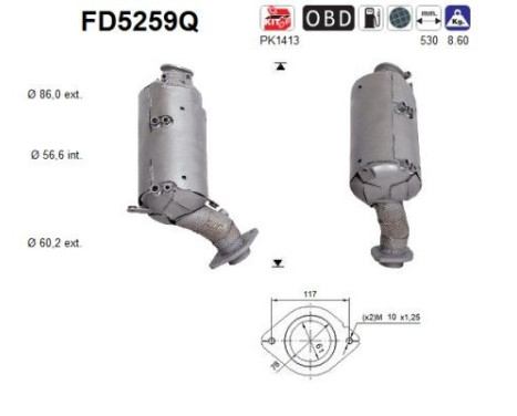 Filtre à particules FD5259Q AS